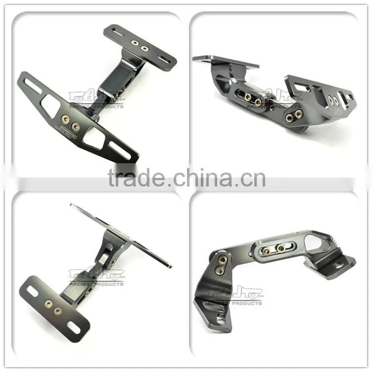 BJ-LPL-033 Top Quality CNC Aluminum Universal Motorcycle Plate Holder Motorcycle