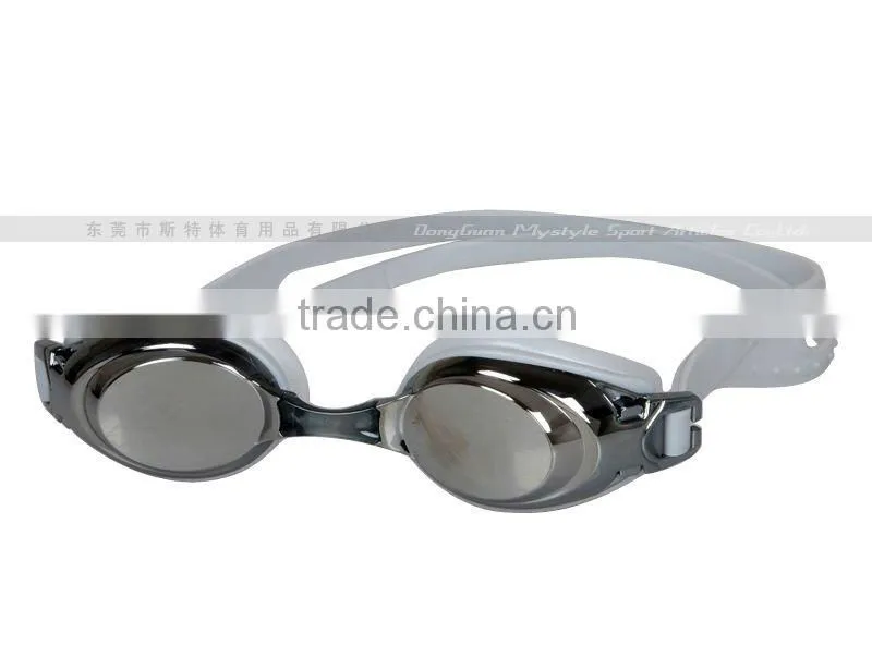 2015 New Colorful silicone swim goggle factory china