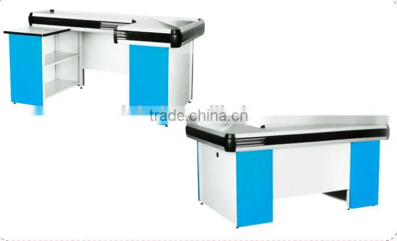 2015 Supermarket Checkout Counter with conveyor belt