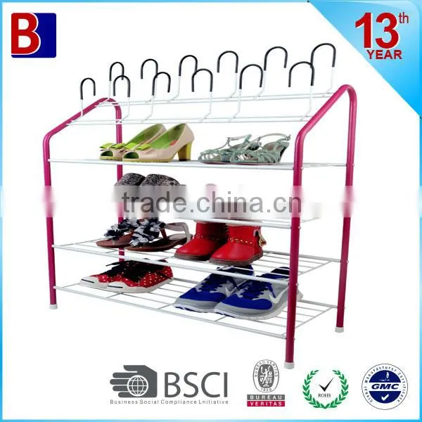 4 tiers iron Shoes shelf