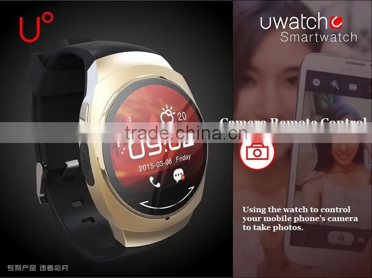 Cheap wrist watch with MP3 player compatiable with smartphone U0 smart watch