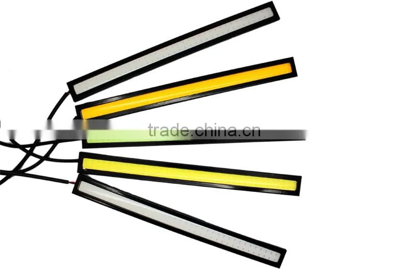 Universal Fit for any car any brand 17cm cob led light bar cob led drl daytime running light