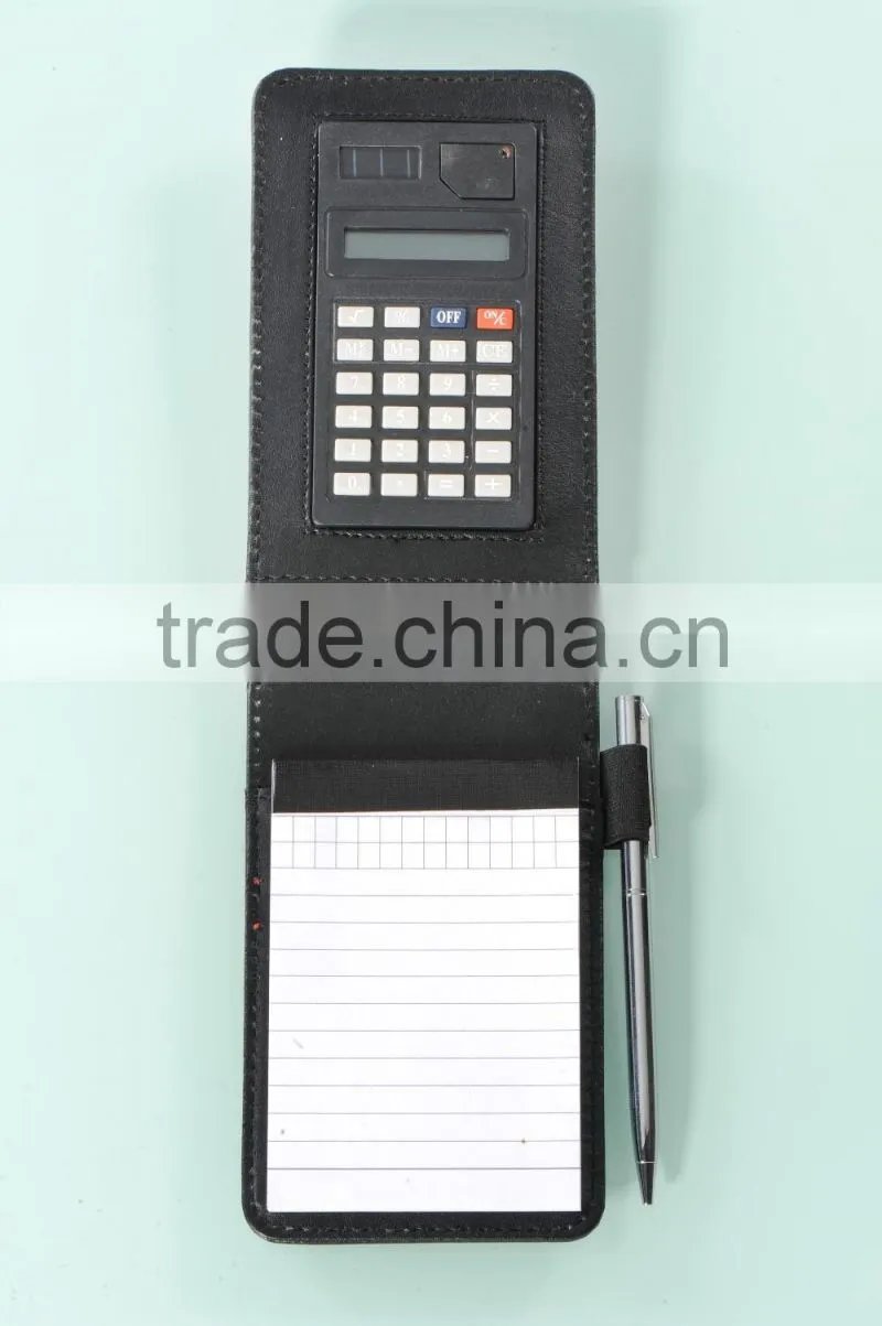 PU Leather Notebook With Calculator