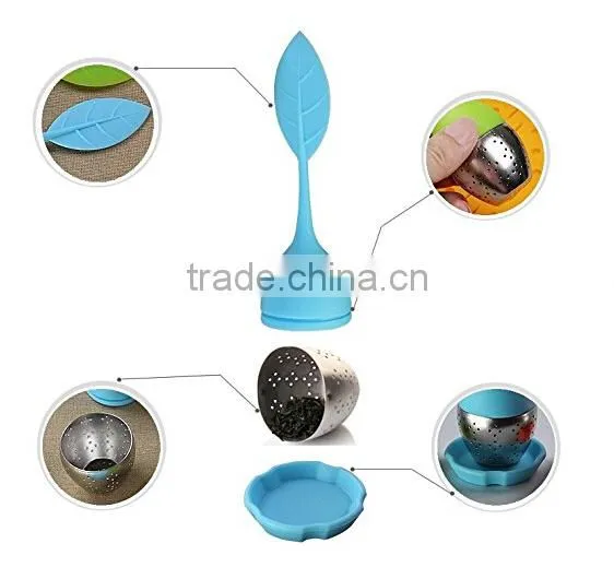 China Manufacturer Tea Infusers Tea Tools Tea Infuser Steeper Strainer With Handle