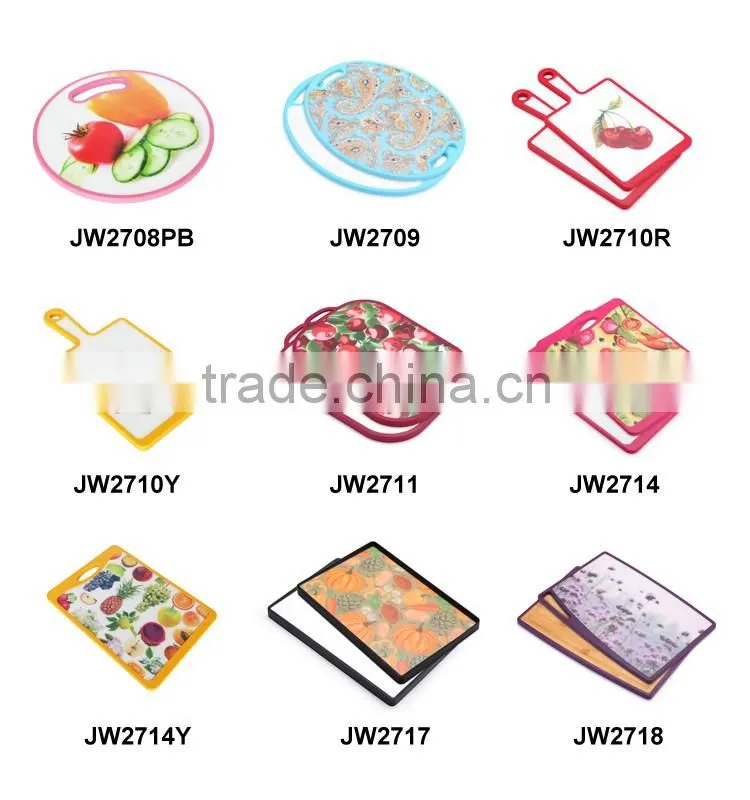 2016 new design natural wholesale eco friendly bamboo fibre cutting board set