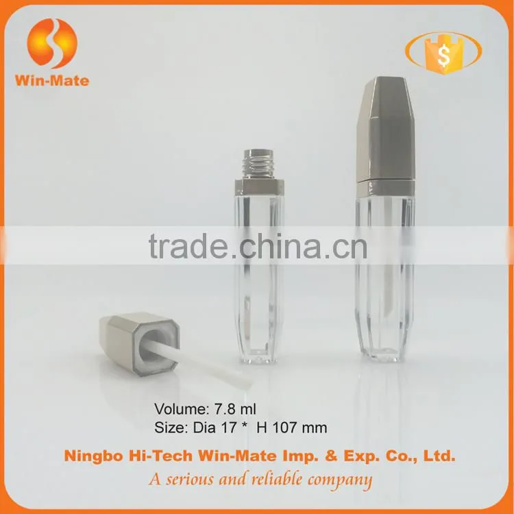 square 2015 clear acrylic factory supply new style lip gloss container