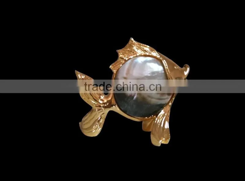 Beautiful resin shell fish wall decor