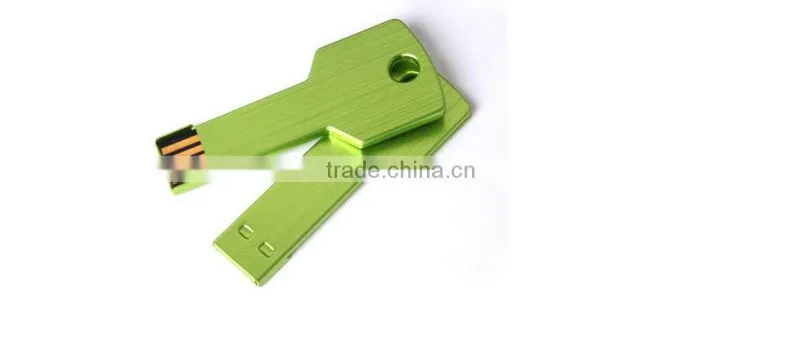 2016 Fashion New 32GB Key Chain 2.0 USB Flash drive 64B 8GB WaterprGB 16GB pen drive 4Goof Metal Key model USB memory stick