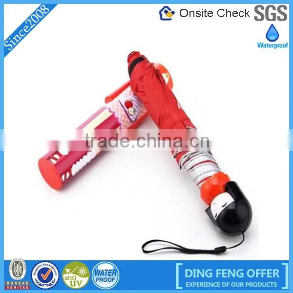 2015 high quality perfume bottle shaped umbrella for promotion