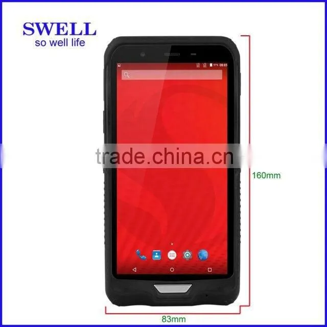 Q62 new 6 inch Win10 mobile or Android 5.11D/2D scanner NFC rugged smartphone rugged handheld terminal