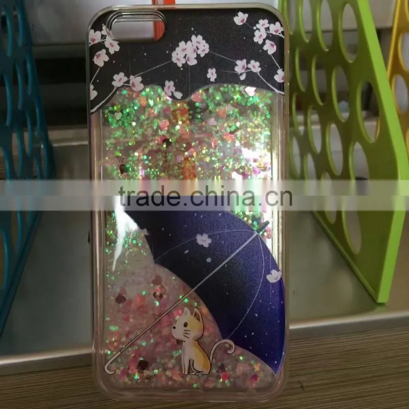 Liquid Glitter Stars Bling Moving Latest Design TPU Case Cover For iPhone & Samsung