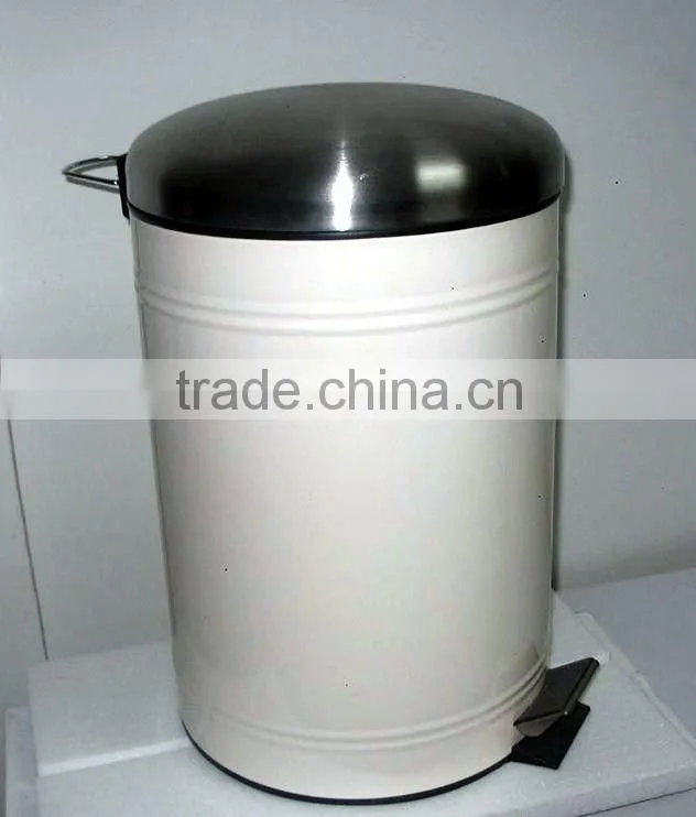 2014 New Design stainless steel dustbin type metal waste bin
