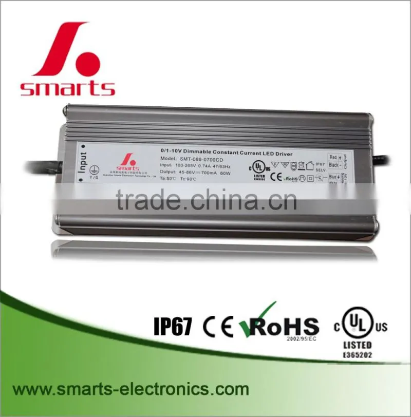 105w led driver 1050ma dimmable 0-10v power supply