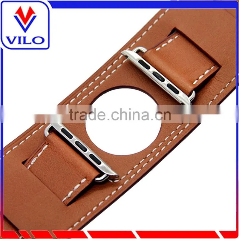 Genuine Leather Watch Band For Apple Watch Cuff Band, For Apple Watch Leather Watch Strap