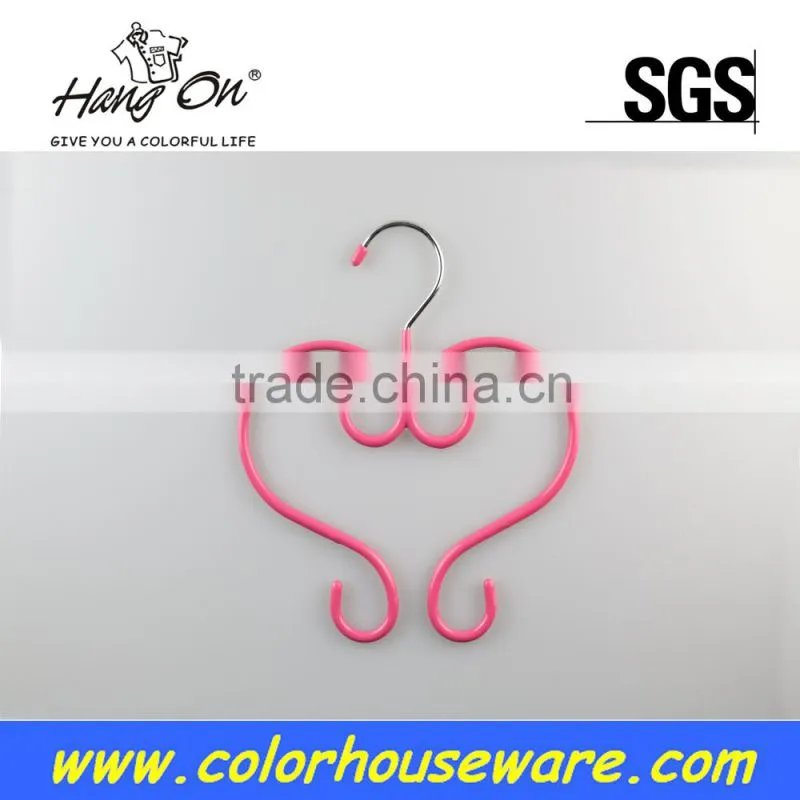 Fancy metal hanger for tie