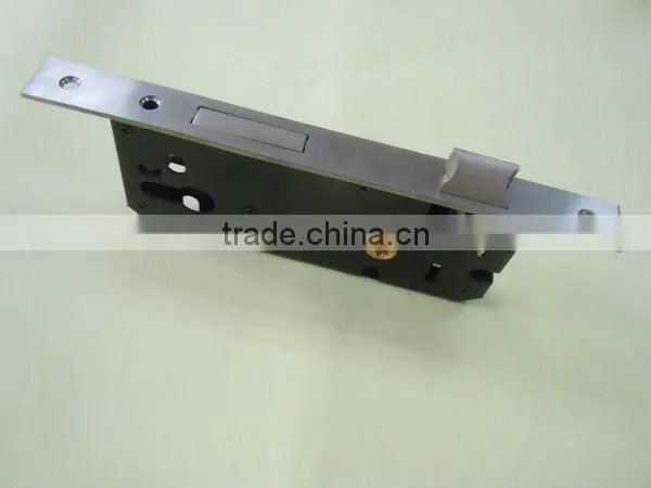 Wood door lock metal