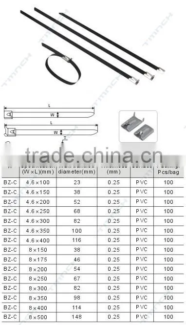 Stainless Steel Tie (ladder type ) 12*200