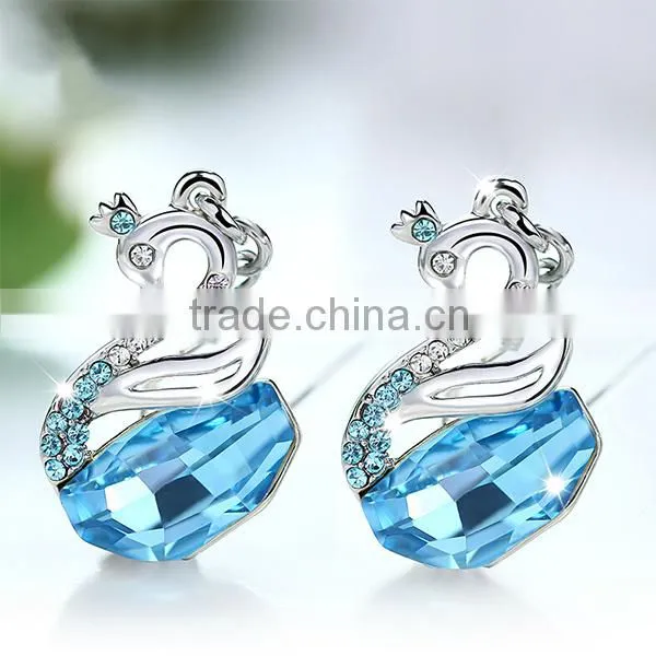 2014 wholesale CZ crystal women fashion earring