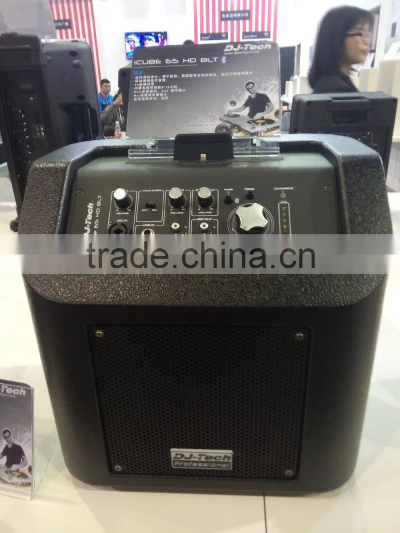 portable dj system active pa speaker lightnin connectivity for EZ transportation record output speaker