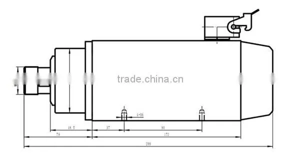 GDZ93x82-2.2(220V) Toauto 2.2kw ac cnc spindle motor