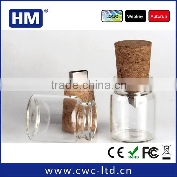 pen drive bottle with genuine capacity 2GB4GB8GB16GB choice on time delivery glass bottle shape