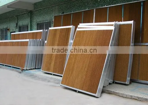 Greenhouse and poultry house evaporative cooling pad