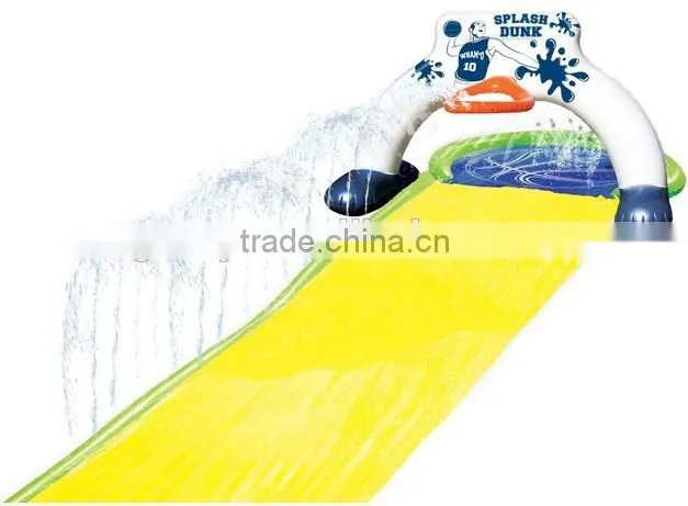 inflatable plastic water park giant slip and slide