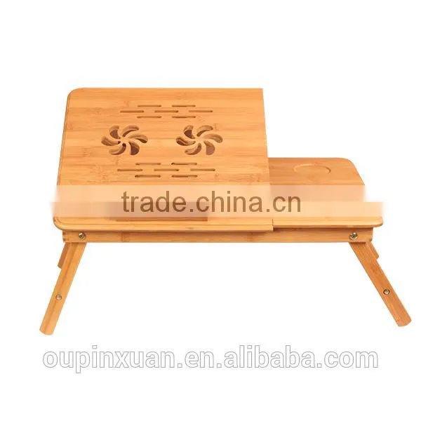 2014 newest product portable bamboo laptop desk ,Stretchable study table