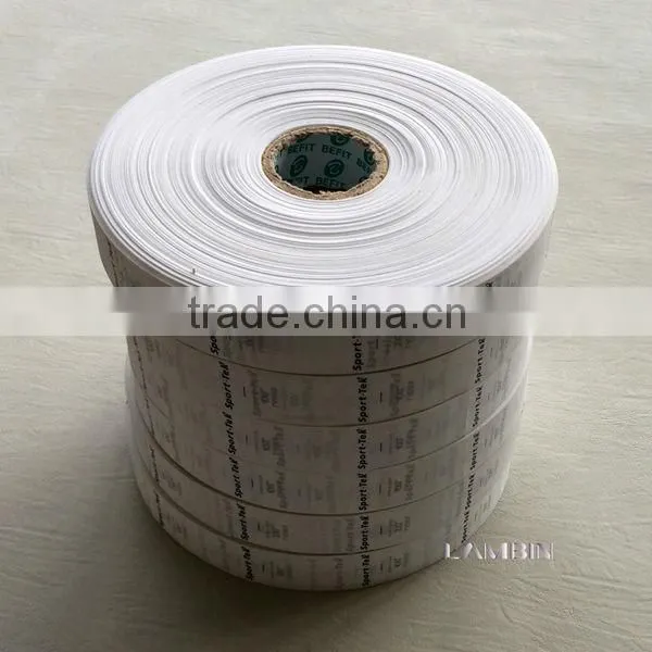 Export environmental damask printed size label for brand garments