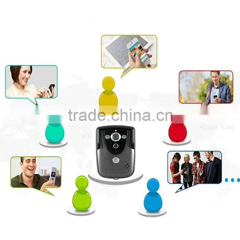 HD 720P Wifi Wireless Video Door Phone Doorbell Intercom With GSM function waterproof IP55 Remote Network Home Building