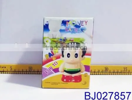 Kid diy painting money saving box/ cartoon ceramics coloring coin box toy