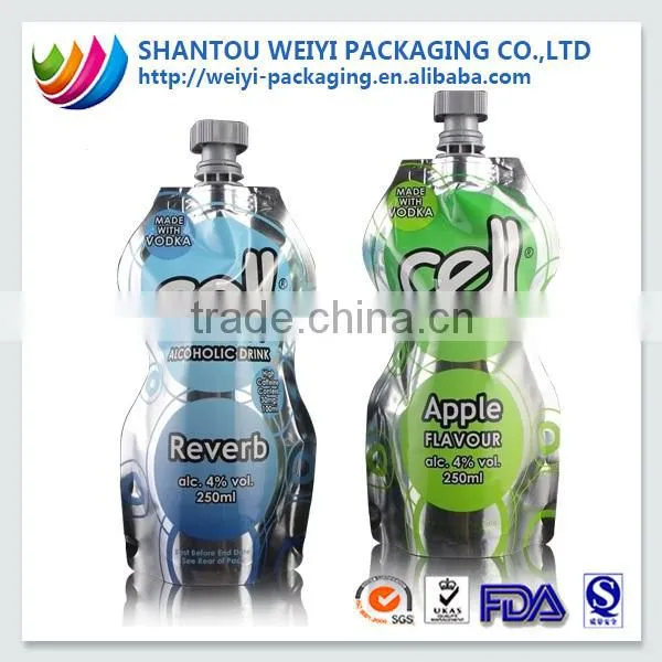 Color Printed with reusable food spout pouch