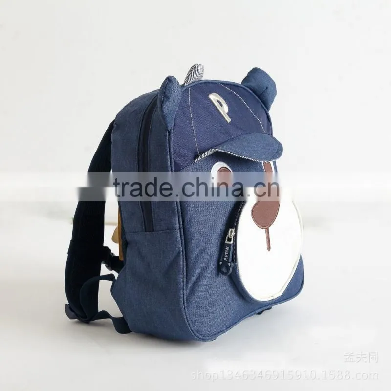 2016 Korean style backpack cute bear backpack hot sell child's bag