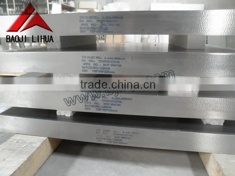 Factory sell Gr5 titanium plate with low price