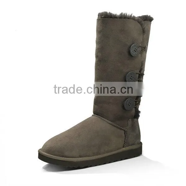 Latested fashion winter geninue leather boots women