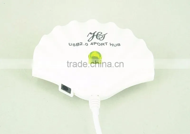 Shell-designed 4-port usb 2.0 hub funny usb hub