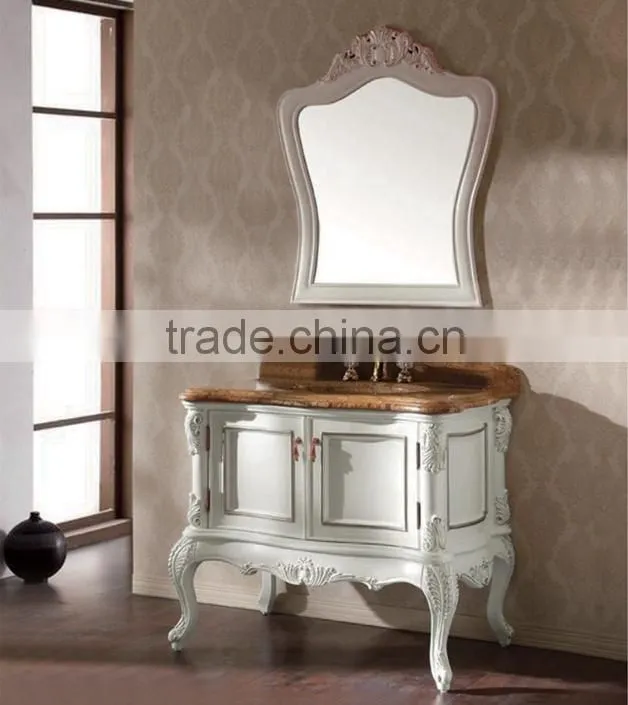 YO-BATH Wholesale Home Furniture Antique Bathroom Vanity Base Cabinet
