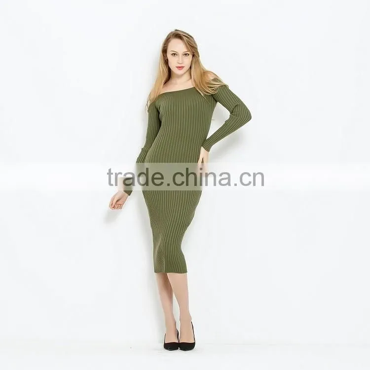 Latest designer one piece green traditional dress