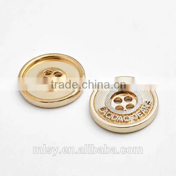 2015 new arrival metal sewing gold button for clothing and coat
