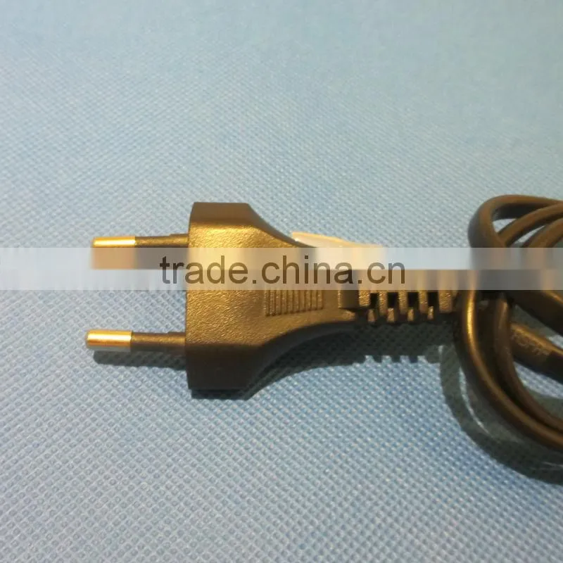 Approval VDE etc Europe 3 pins ground power plug with cables