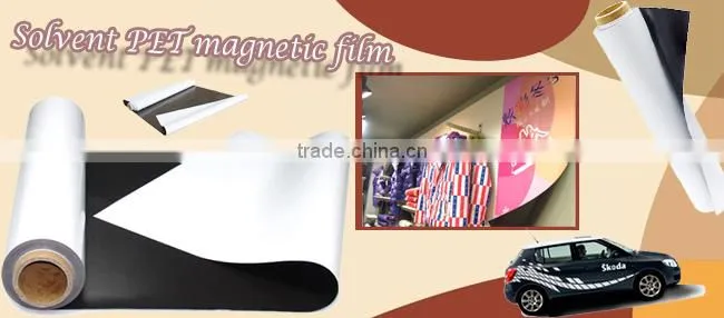 54"(1.37m*30m) Printing Media UV PET Magnetic Roll Film