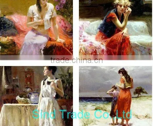 Handmade impressionist art oil painting