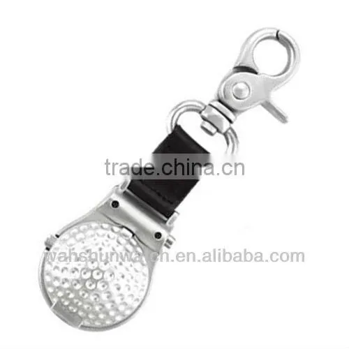 Promotional popular keychain golf ball watch