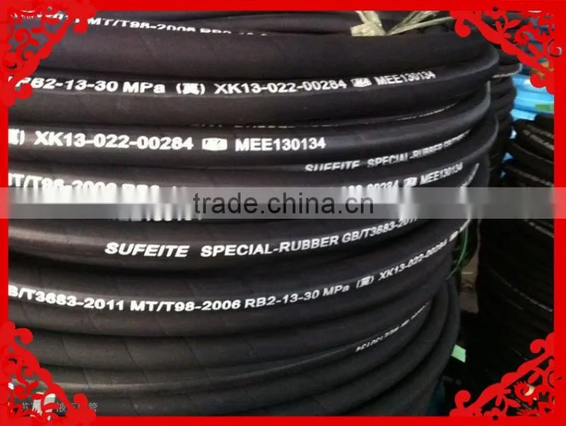 China Manufacturer Flexible Steel Wire Braided Hydraulic Rubber Hose R1 1SN