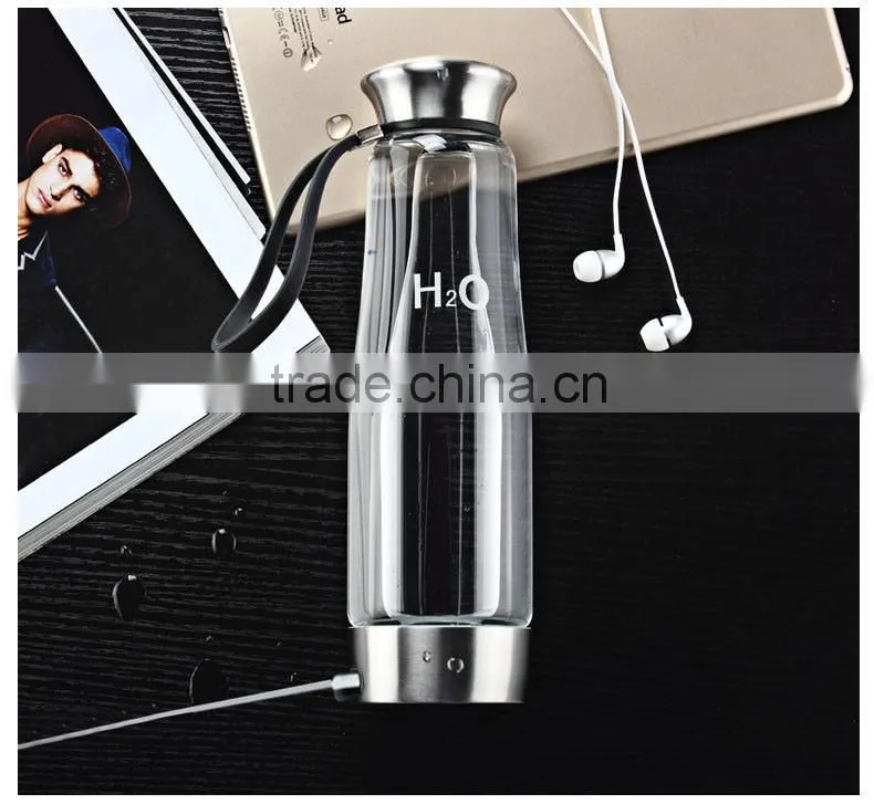 500ml Intelligent Portable Hydrogen Rich Water Ionizer Maker Generator Bottle Anti Aging Colorful Light