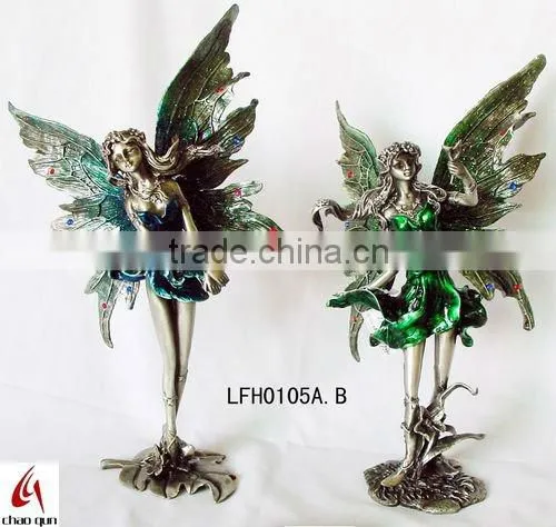 metal lovely fairy sculpture 0112