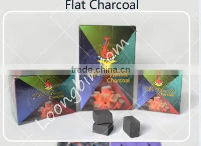 Long burning time grade one quality ,Size 2.5*2.5*2.5 cm 1kg/box coconara charcoal