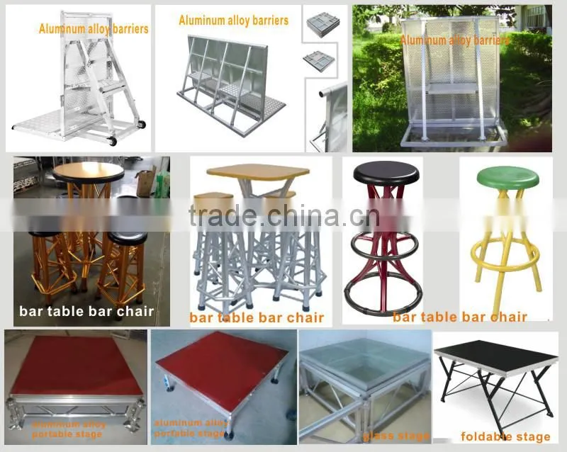 folding aluminum portable stage for concert/outdoor concert stage