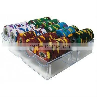 200pc Kings Casino Poker Chip Set with Acrylic Case