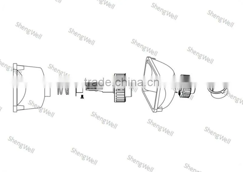 ShengWell Auto patented design instant start New Moto LED SMD bulb 8--36V 1600lumens universial moto led bulb 15W moto led bulb